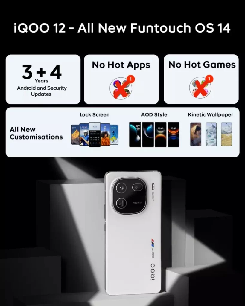 iQOO 12 Revolutionizes User Experience with Extended Software Support!